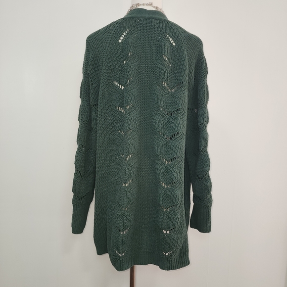 Maurices green cardigan size 0X - Picture 4 of 5